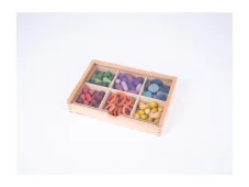 TickiT Dřevěné poklady - Třídící set 109 kusů