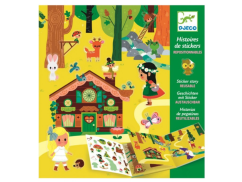 DJECO Příběh s přemístitelnými samolepkami Tajuplný les