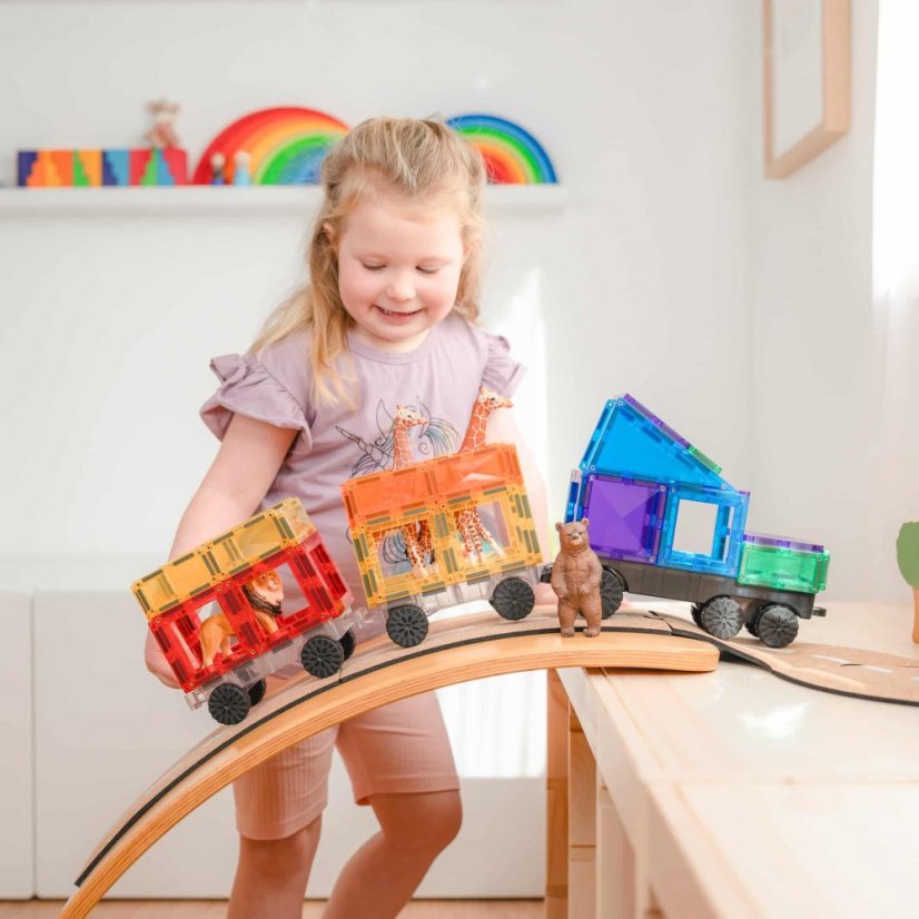 Connetix Tiles | 50 kusů | Transport Pack Rainbow