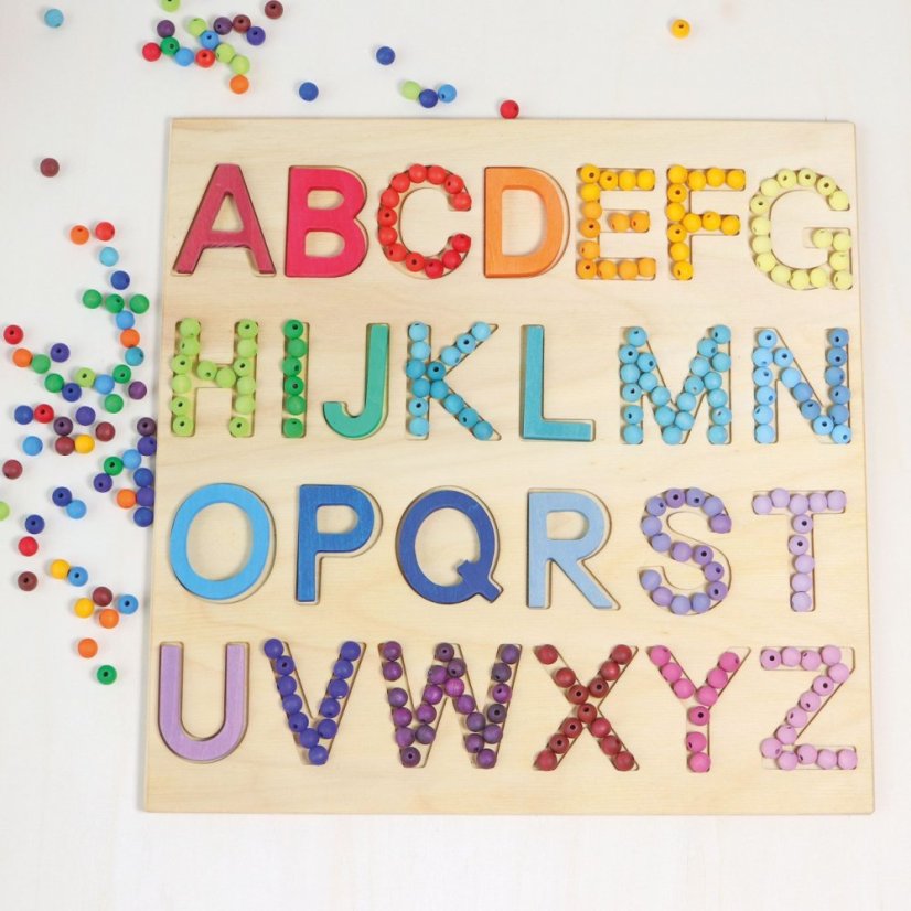 Grimm’ s  - 120 malých dřevěných duhových korálků