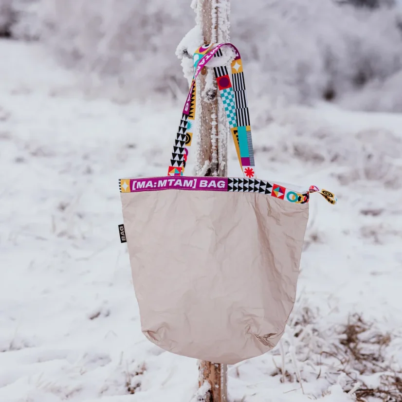 UNESLO shopperka se zipem zlatá