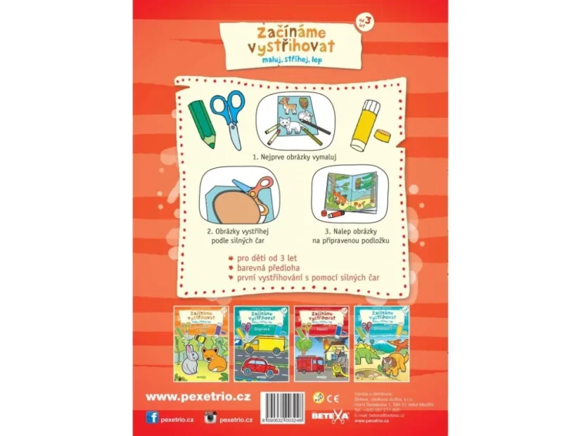 BETEXA Začínáme vystřihovat Zvířátka ze světa