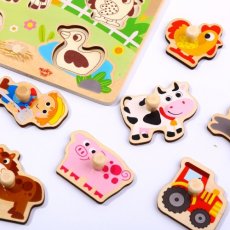 Tooky Toy | Vkladacie puzzle | Farma