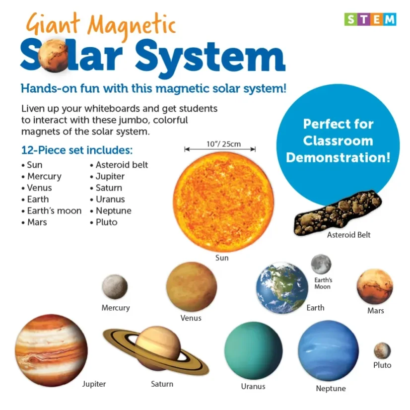 Learning Resources | Veľká magnetická sada | Slnečná sústava