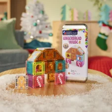 Magna Tiles | Magnetická stavebnica microMAGS | Gingerbread House Travel Set 24 dielov