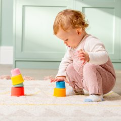 TickIt Stohovacie kelímky SiliSoft (Rainbow) - 7 ks
