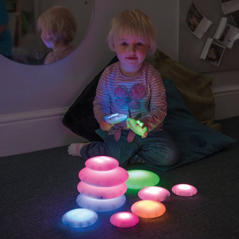 Svítící kameny sada 12 ks