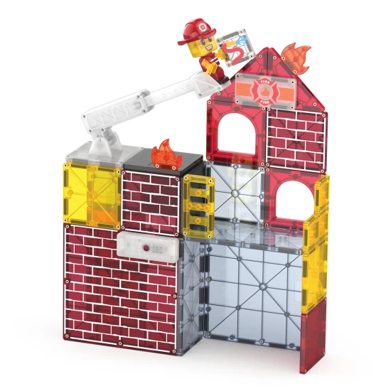 Magna Tiles | Magnetická stavebnice | Fire Rescue 50 dílů