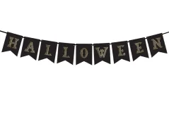 PARTYDECO Girlanda Halloween, černá, 20x175 cm