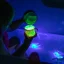 Glo Pals senzorické kostky svítící ve vodě -  zelené