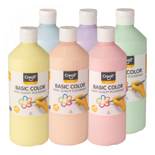 Creall | Temperové farby | PASTEL | 6 x 500 ml | mix farieb