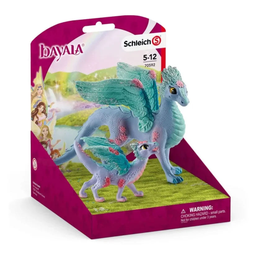Schleich | Květový dráček, matka a mládě