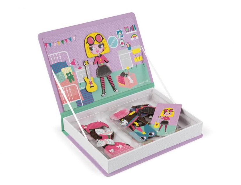Janod | Magnetibook | Oblékání dívky