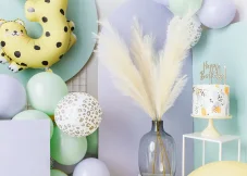 PARTYDECO | Nafukovacie balóniky | Škvrny 30cm, mix 50ks