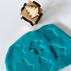 Vánoce- obtiskávací kostka