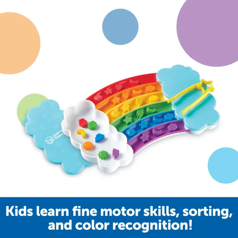 Learning Resources | Dúhová triediaca súprava na rozvoj jemnej motoriky