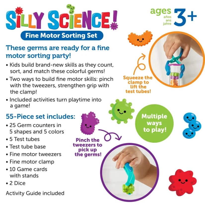 Learning Resources | Silly Science – triediaca sada na rozvoj jemnej motoriky.