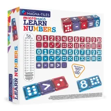 MAGNA-TILES | Magnetická stavebnice microMAGS | Learn Numbers 56 dílů