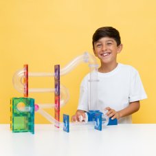 Connetix Tiles | rozširovacia sada | guličková dráha s odpaľovačom | 47 ks