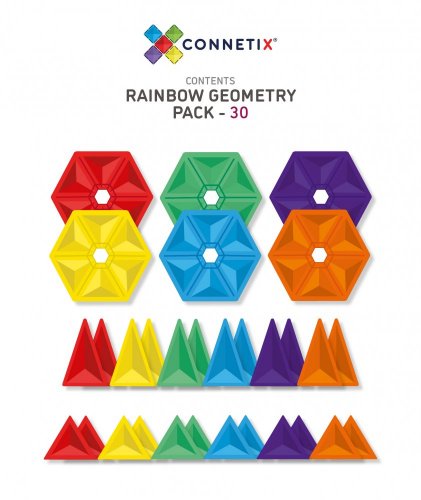 Connetix Tiles - 30 kusů Geometry
