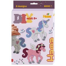 HAMA | Zažehlovací korálky | MIDI - Dárkový box - Kouzelní koníci