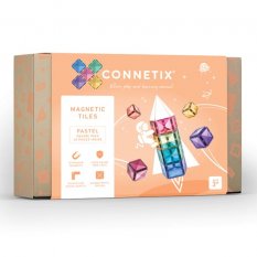 Connetix Tiles - Čtverce 40 kusů Pastel
