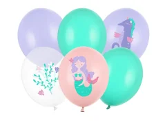 PARTYDECO Nafukovací balónky Moře 30cm, mix 6ks