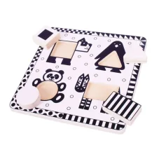 BIGJIGS | Černobílé puzzle tvary