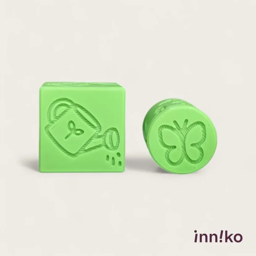 Inniko | Obtiskovací kostka s válečkem 2v1 | Jaro