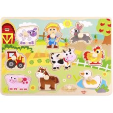Tooky Toy | Vkladacie puzzle | Farma