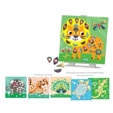 Crea Lign Tvoření s nálepkami Na savaně 3+