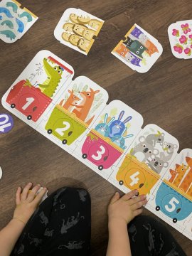 Číselné puzzle Number train