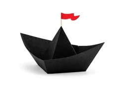 PARTYDECO Párty dekorace Piráti - papírová loď 19x10x14cm, 6ks