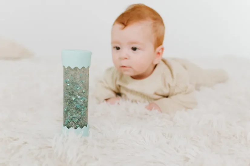 Jellystone Designs - Baby senzorická lahev, zelená