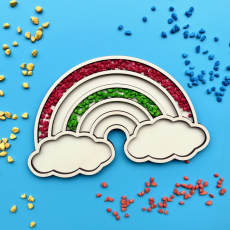 Dúha - tácka pre zmyslové hranie