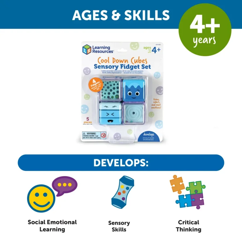 Learning Resources | sada antistresových kostek | Cool Down Cubes