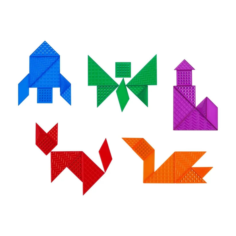 edx 3D Průsvitný senzorický tangram