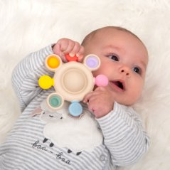 TickIt Hryzátko SiliSoft Rattle (Duha)